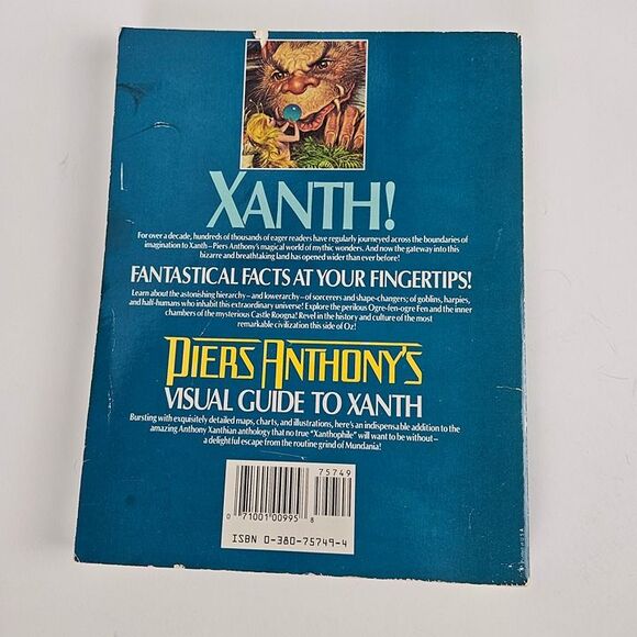 Book Piers Anthony & Jody Nye VISUAL GUIDE TO XANTH Xanthian Wonders Vintage '89 - Picture 6 of 10